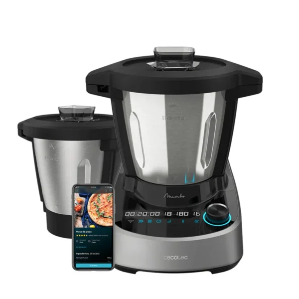 Mambo 11090 Habana Robot de cocina wifi con 37 funciones, APP, sistema autolimpieza, accesorios OneClick, báscula integrada, jarra inox y jarra antiadherente Habana - Imagen 22