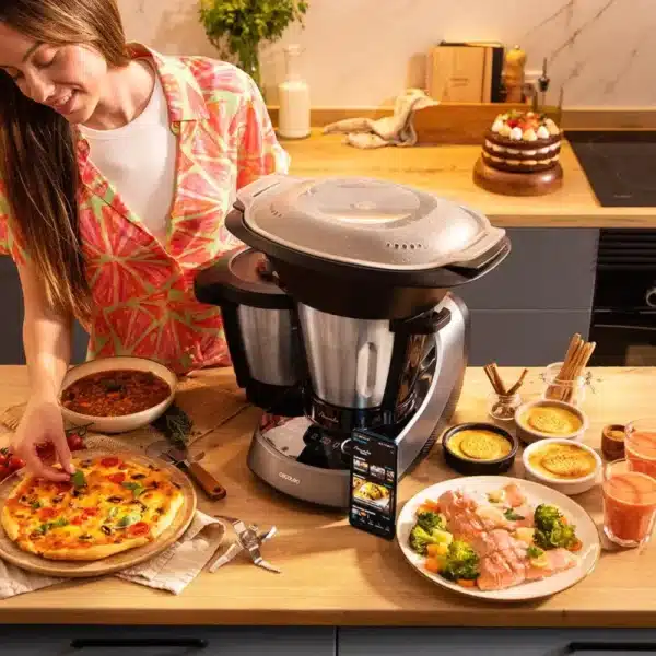 Mambo 11090 Habana Robot de cocina wifi con 37 funciones, APP, sistema autolimpieza, accesorios OneClick, báscula integrada, jarra inox y jarra antiadherente Habana - Imagen 6