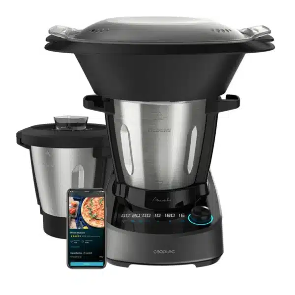 Mambo 11090 Habana Robot de cocina wifi con 37 funciones, APP, sistema autolimpieza, accesorios OneClick, báscula integrada, jarra inox y jarra antiadherente Habana - Imagen 23