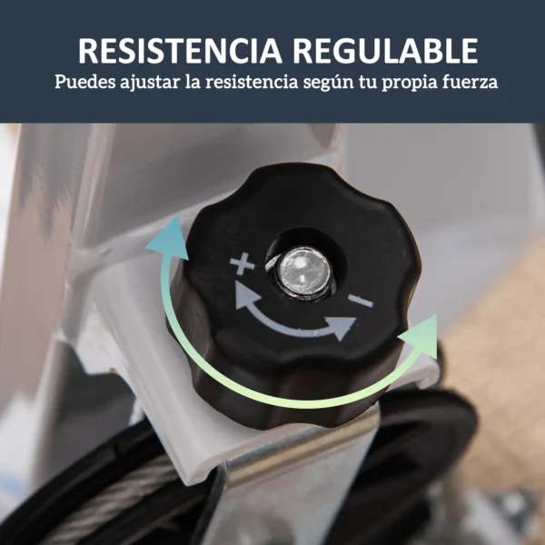 Máquina de Steps Mini Stepper para Fitness en Casa con Pantalla LCD y Pedales Antideslizantes 55x44x108cm Blanco y Azul - Imagen 7