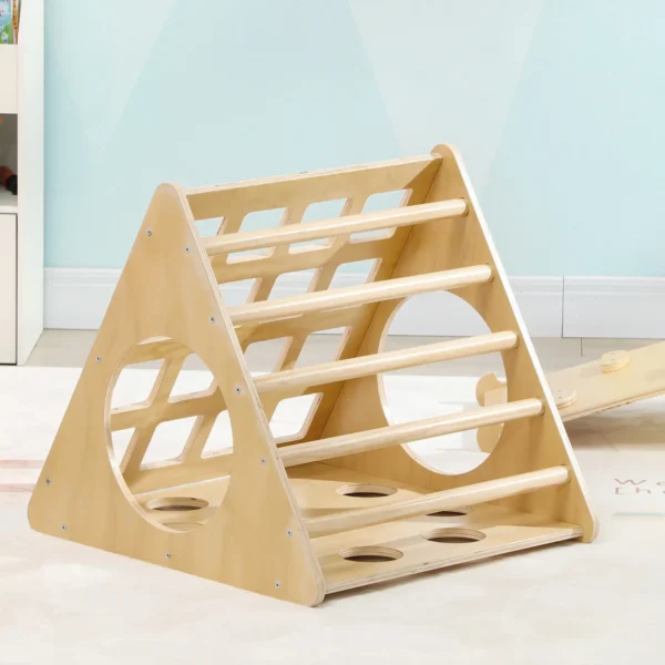 Escalada para Niños de 18-48 Meses 8 en 1 con Rampa Escalera de Arco y Bolsa de Arena 175x59,5x60 cm Natural - Imagen 3