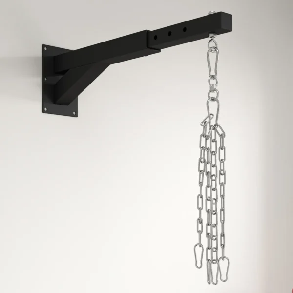 Soporte de pared para saco de boxeo ajustable a 5 longitudes, resistente hasta 60 kg, para entrenamiento de boxeo, kickboxing - Imagen 5