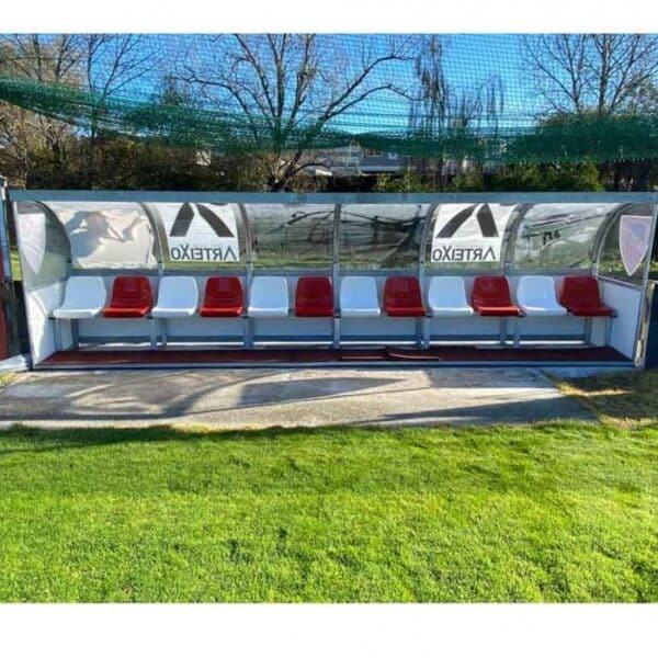 Banquillo jugadores suplentes 6.0 m y 12 plazas PVC - Imagen 2