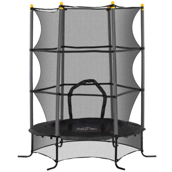 Trampolín para Niños de +3 Años Ø163 cm con Red de Seguridad y Marco de Acero Carga 50 kg para Interior y Exterior Azul/ROJO/NEGRO CAMA ELASTICA - Imagen 13