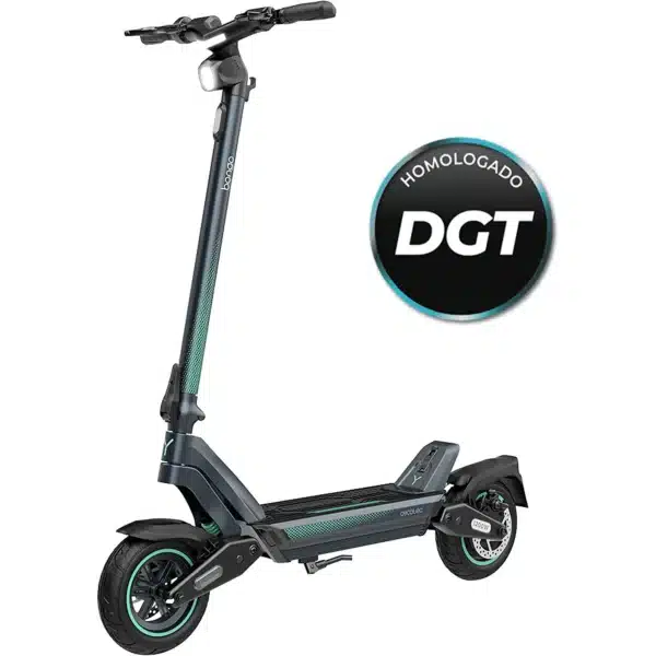 Bongo Serie Y65 Patinete eléctrico con motor de 1200 W (500 W nominal) y autonomía de 65 km. Ruedas de 10” y doble suspensión. Cumple con todos los requisitos de la nueva normativa española de circulación