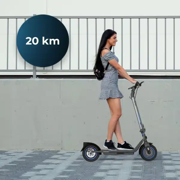 Bongo D20 XL Connected Patinete eléctrico con potencia máxima de 630 W que permite superar pendientes y desplazarse por cualquier superficie. Con autonomía de hasta 20 km. Cumple con todos los requisitos de la nueva normativa española de circulación. Connexión con App movil - Imagen 3