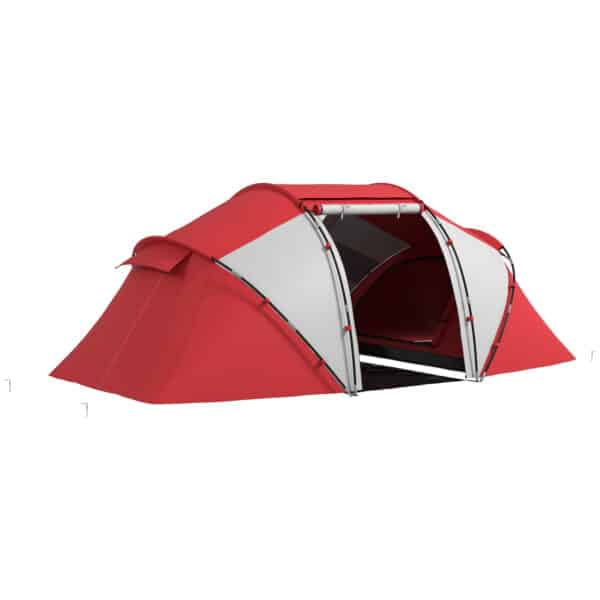 Tienda de Campaña Familiar para 4-6 Personas con 2 Habitaciones y Bolsa de Transporte 430x230x170 cm Azul y Blanco/VERDE - Imagen 19