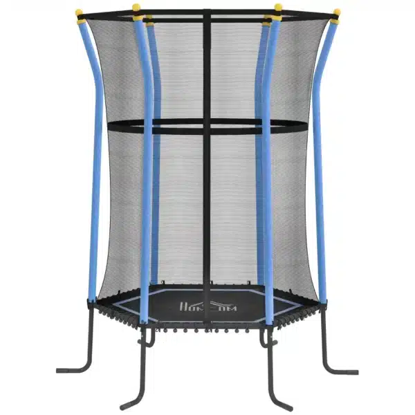 Cama Elástica Infantil Trampolín para Niños +3 Años con Red de Seguridad Ø163,5x190 cm ROSA/AZUL/VERDE/ROJO - Imagen 14