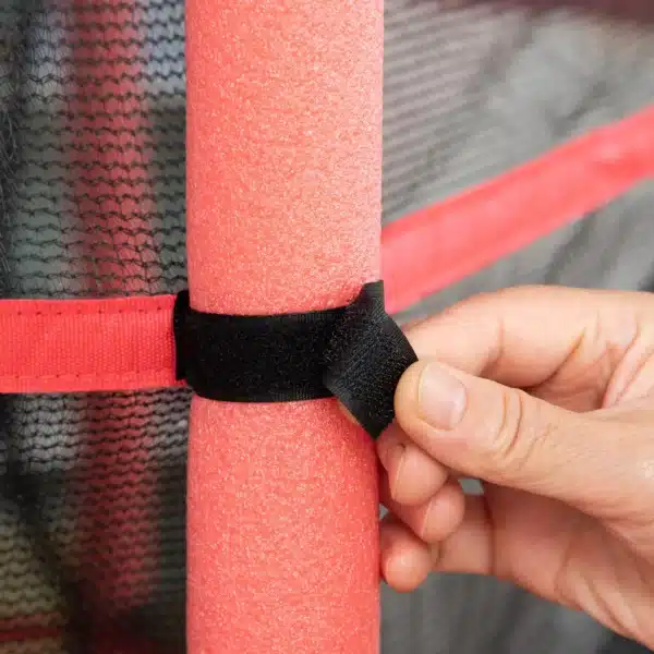 Trampolín para Niños +3 Años con Superficie de Salto Ø110 cm Red de Seguridad y Cubierta Protectora Ø163x163 cm Rojo CAMA ELASTICA - Imagen 4