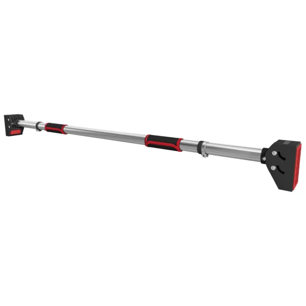 Barra para hacer Dominadas para Puerta Ajustable de 95 cm a 123 cm Carga 200 kg para Ejercicio y Entrenamiento Negro - Imagen 2