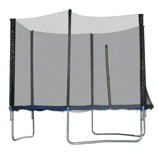 Trampolín para Niños Adultos Ø305x250 cm con Red de Seguridad Escalera Cubierta de Bordes y Marco de Acero Azul CAMA ELASTICA - Imagen 2