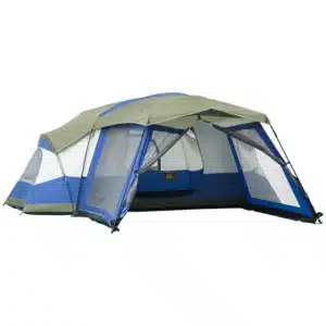 Tienda de Campaña 6-8 Personas Tienda Familiar con Vestíbulo 2 Ventanas Tienda Tipo Cúpula Poliéster 3000mm 518x487x237 cm