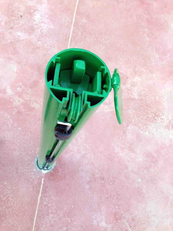Juego postes de tenis anclados de aluminio Ø 90 mm - Imagen 2