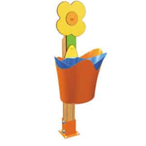 Papelera infantil Flor