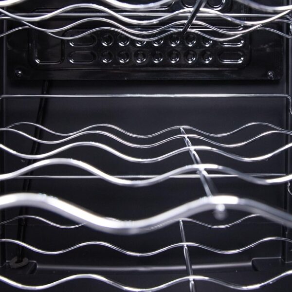 Bolero GrandSommelier 34030 Black Compressor Vinoteca de 34 botellas de capacidad con sistema compresor de enfriamiento que garantiza un alto rendimiento. Temperatura regulable y luz LED interior. - Imagen 7