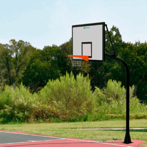 Juego canastas poste curvo una sola pieza S/1,65m. BALONCESTO