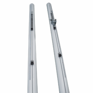 Postes Multideporte/Multialturas, aluminio Ø90 mm, para anclar (tensor con cabrestante) Tenis, Badminton, Voley,