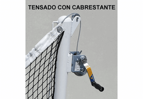 Postes Multideporte/Multialturas, aluminio Ø90 mm, para anclar (tensor con cabrestante) Tenis, Badminton, Voley, - Imagen 3