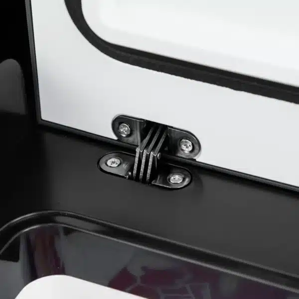 Nevera de Coche 45L 12V/24V hasta -22℃ con Compartimento Congelador Pantalla LED Táctil Ruedas 63,2x42x50,8cm Negro - Imagen 4