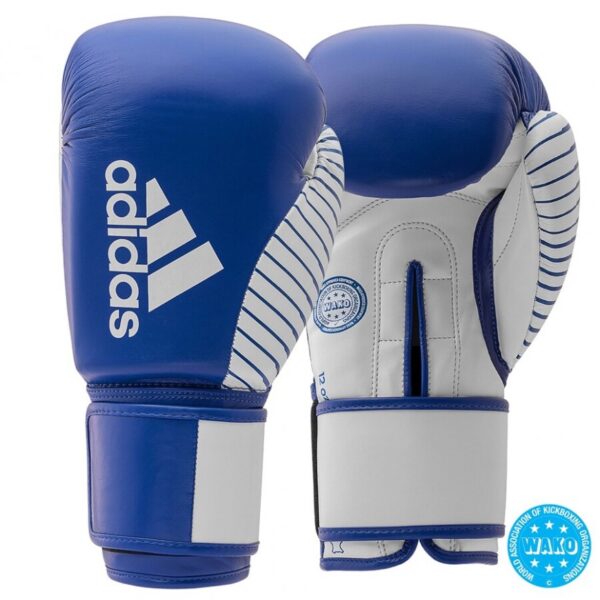 GUANTE DE COMPETICIÓN KICK BOXING ADIDAS WAKO (AZUL/BLANCO) ADIKBWKF200 KICKBOXING