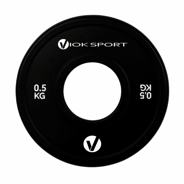 Disco fraccional halterofilia negro 0,5/1,5/2,5 KG