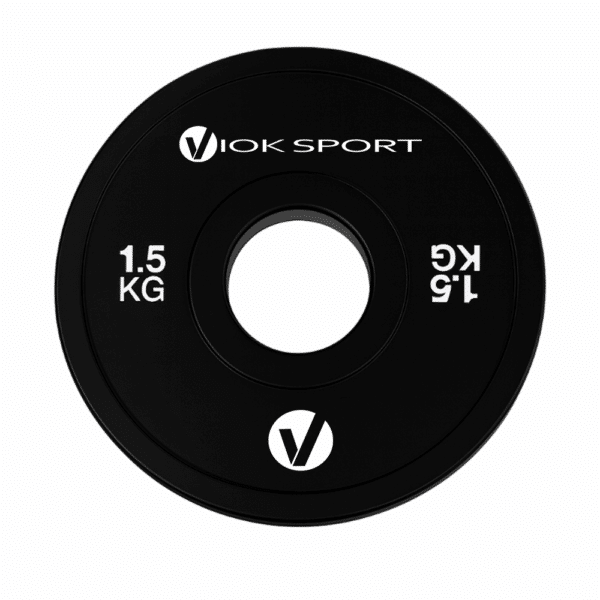 Disco fraccional halterofilia negro 0,5/1,5/2,5 KG - Imagen 3