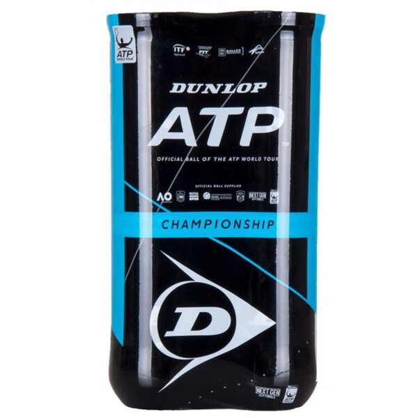 PACK 2 TUBOS DE 4 PELOTAS TENIS DUNLOP ATP CHAMPIONSHIP SLEEVE