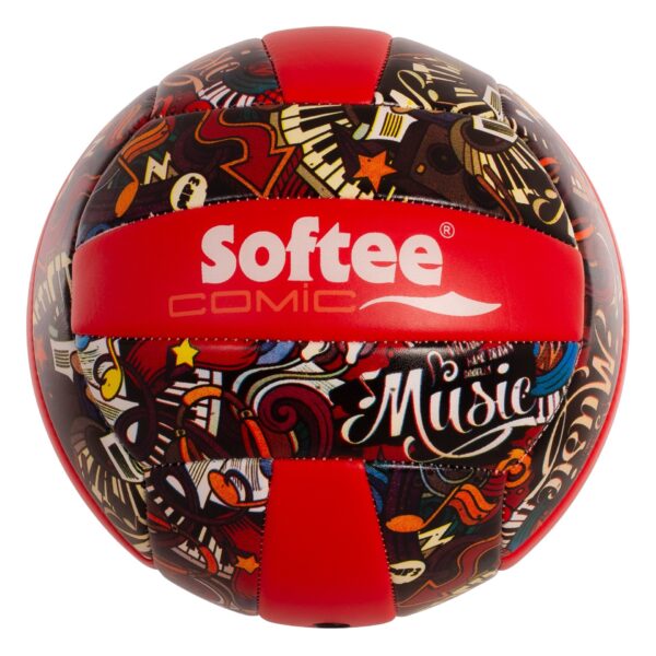 BALÓN VOLEIBOL SOFTEE COMIC TALLA 5 - Imagen 3
