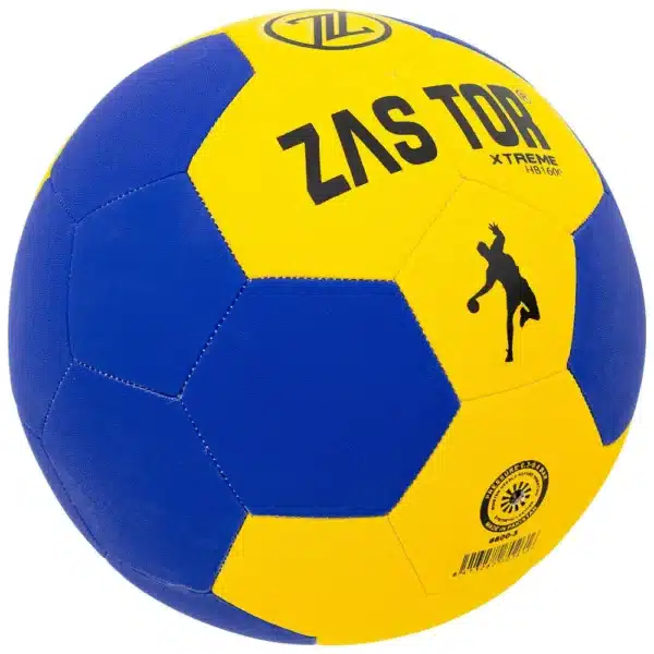 Balón balonmano X-TREME HB2400 amarillo/azul Disponible en talla 00-0-1-2-3 - Imagen 2