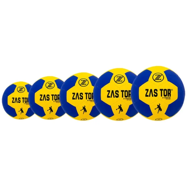 Balón balonmano X-TREME HB2400 amarillo/azul Disponible en talla 00-0-1-2-3 - Imagen 6