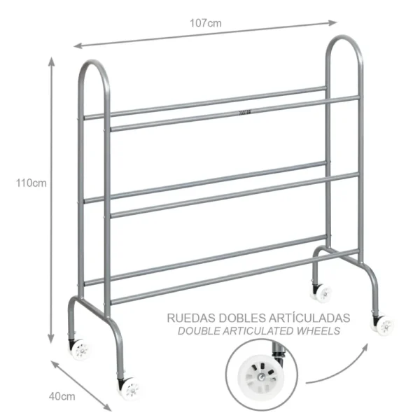 Carro portabalones RACKY BALONCESTO preguntar stock - Imagen 5