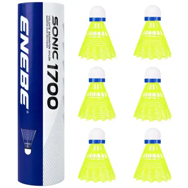 Volante bádminton SONIC 1700 amarillo/BLANCO - Imagen 4