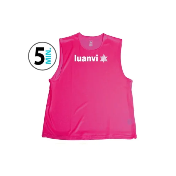 Peto Entrenamiento Luanvi Verde Fluor/AMARILLO/ROSA/AZUL - Imagen 4
