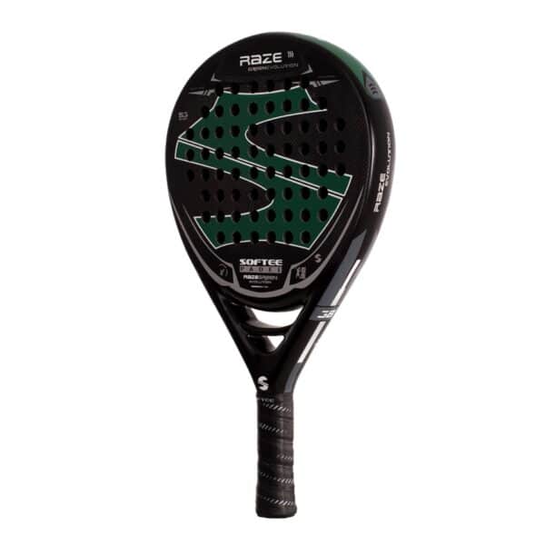 PALA PÁDEL SOFTEE RAZE EVOLUTION GREEN CARBONO DEFECTO ESTÉTICO - Imagen 6