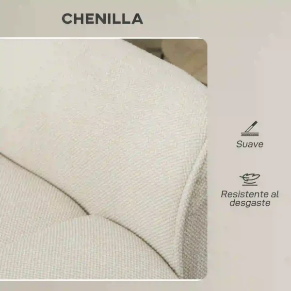 Sillón Relax Reclinable Eléctrico con Calor Lumbar Masaje Vibración Motor Silencioso Función de Memoria Crema - Imagen 6