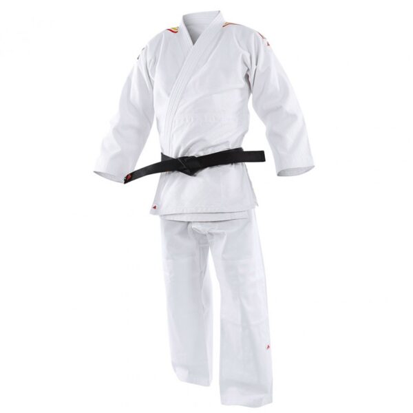 JUDOGI ADIDAS "CONTEST" BLANCO CON BANDAS ESPAÑA