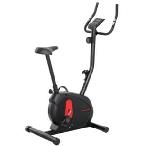 Bicicleta Estática con Resistencia Magnética Ajustable Sensor Pantalla LCD y Asiento Regulable 88x50,5x131,5 cm Negro