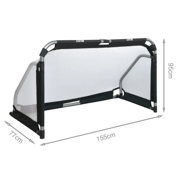 Portería plegable aluminio ALFE 155x95 cm FUTBOL ENTRENAMIENTO - Imagen 3
