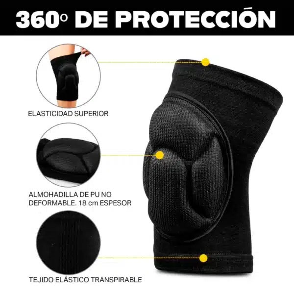 Rodilleras CAPRI KNEEPAD negro - Imagen 4