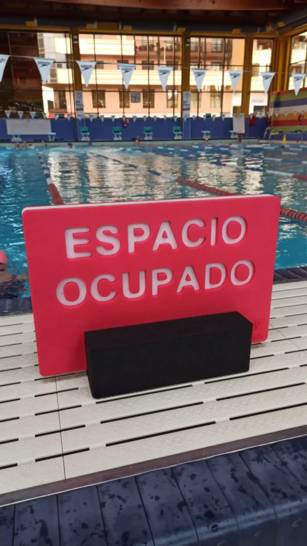 SEÑALIZADOR DE CALLE ESPACIO OCUPADO PISCINAS - Imagen 2