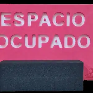 SEÑALIZADOR DE CALLE ESPACIO OCUPADO PISCINAS