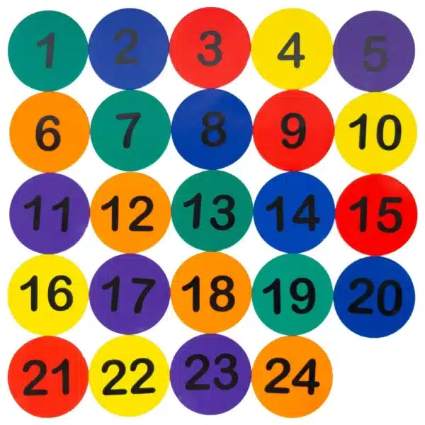 Set 24 discos planos numerados SOL-RANK - Imagen 3