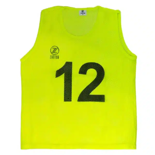 Set 12 petos enumerados SKILL (1-12) AMARILLO/ROYAL/NARANJA