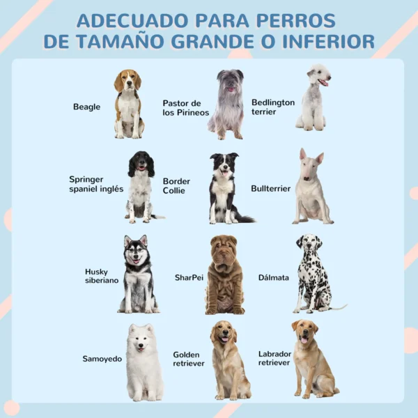 Casa para Perros Medianos 75x88x82 cm con Techo Ondulado Base Elevada y Suelo Desmontable Gris - Imagen 5