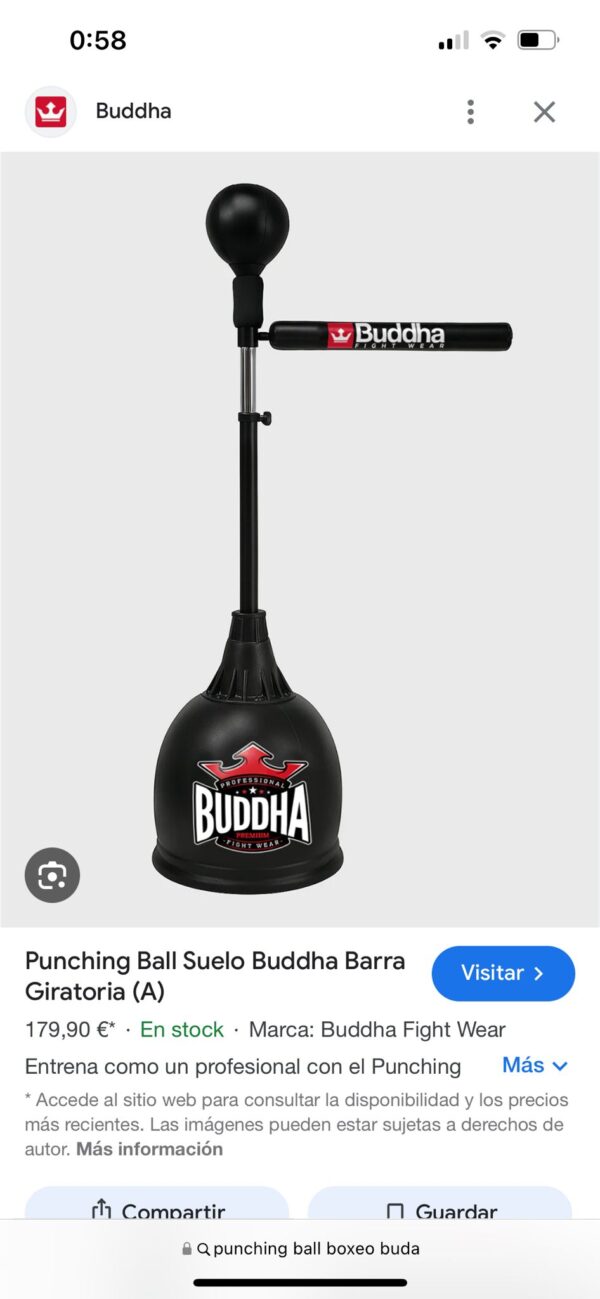 Punching Ball Suelo Buddha (B) MAS BARRA DIRECION - Imagen 3