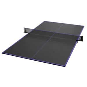 KIT TABLEROS TENIS DE MESA CON SOPORTE Y RED NEGRO/VIOLETA 15MM ESPESOR,MEDIDAS REGLAMENTARIAS