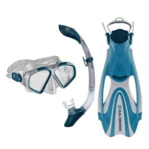 SET BUCEO U.S. DIVERS COZUMEL FORMADO GAFAS,ALETAS,RESPIRADOR
