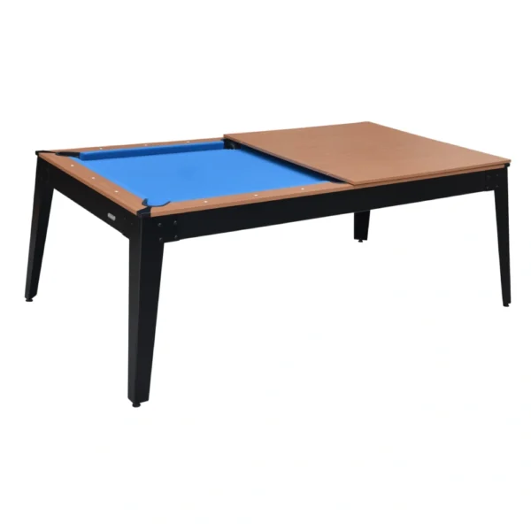 Mesa de Billar 3 en 1 con Patas metálicas 7′ New Alejandría PING PONG/MESA COMEDOR - Imagen 3