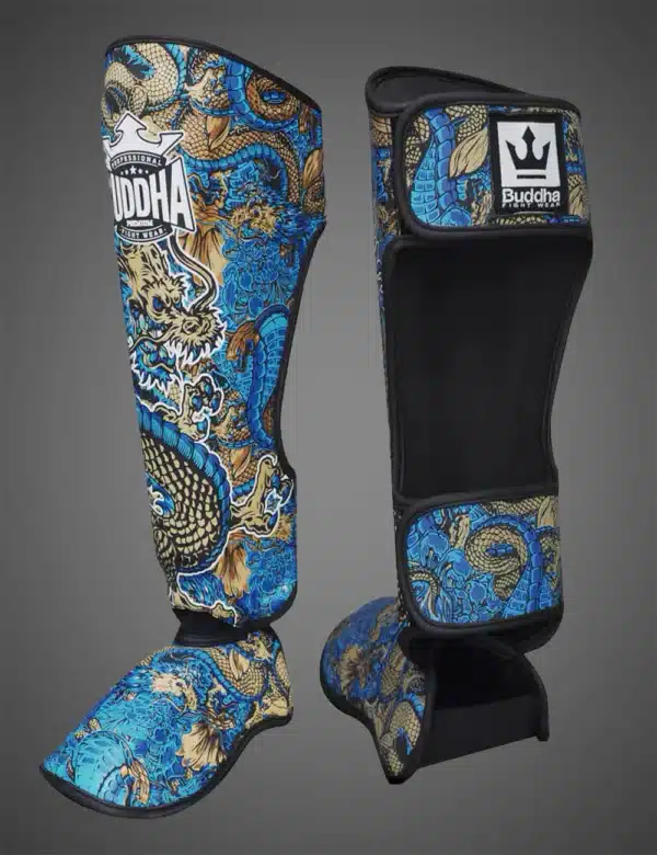 Espinilleras Dragon Rojas/AZULES/BLANCAS - Imagen 7