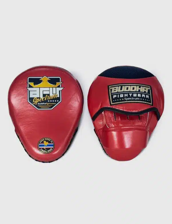 Manoplas de Boxeo Curvadas Buddha Spectrum Thailand Rojas (Precio Par) - Imagen 6